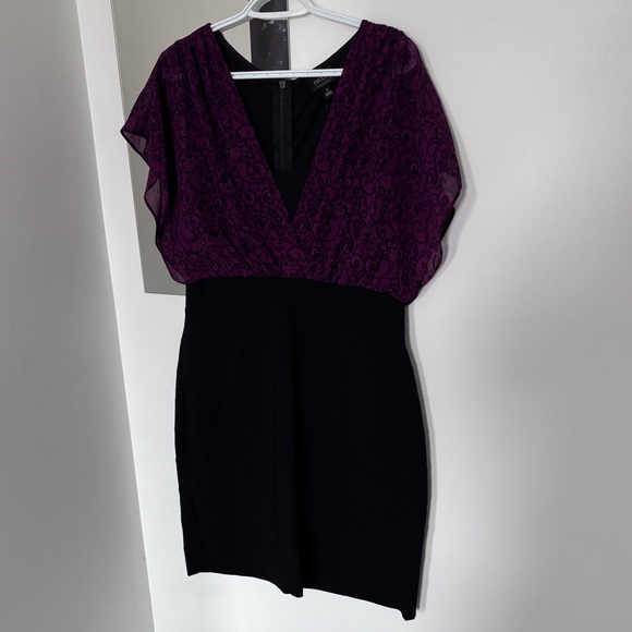 Nicole by Nicole Miller Dresses & Skirts - Nicole Purple and Black Mini Dress